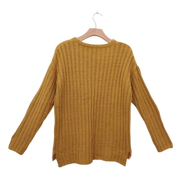 Rip Curl Sweater Womens Small Mustard Chanel Knit Round Neck Long Sleeve - Picture 2 of 8